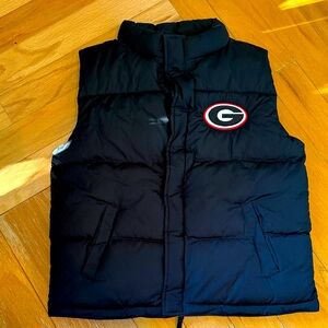 Black Puffer Vest with Logo